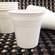 Gobelet à café plastique blanc 8cl par 50